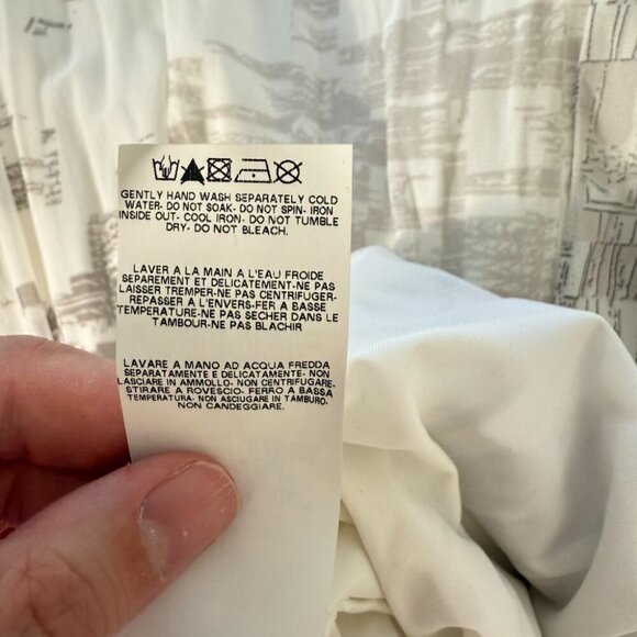 Save the Queen White Maxi Dress Mixed Media Lace Geometric Floral Fairy Y2K M - Picture 13 of 15